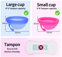 100% Disque de période en silicone médical Copa Disque menstruel réutilisable Lady Vaginal Disco Disque menstruel