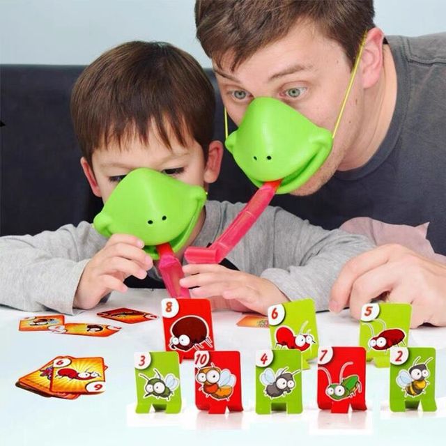 Frog Tongue Board Game Parent Child Interactive Tabletop Games Family Party Games