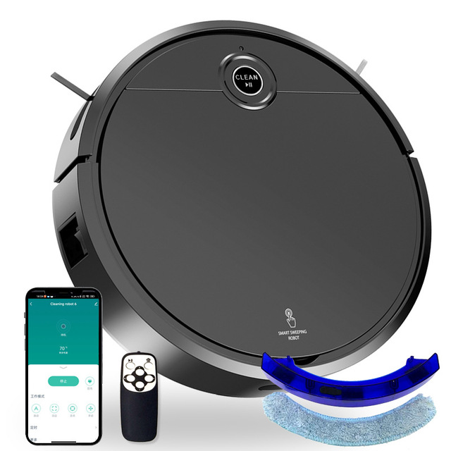 Wholesale Smart Robot Vacuum Cleaner Auto Sweeping Mop Automatic Charging Pet Hair Dust Removal Home Office Cleaner