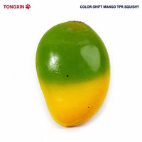 TONGXIN Vente en gros Jouet anti-stress mignon en TPR thermochromique à changement de couleur, à rebond lent, personnalisable OEM