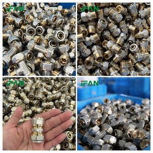 Raccords de compression multicouches IFAN PEX Al PEX pour raccordement d'eau, raccords de tuyauterie en <span class=keywords><strong>cuivre</strong></span> et laiton - Product Image 4