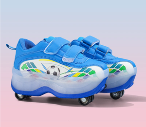 Zapatos de Patinaje <span class=keywords><strong>con</strong></span> <span class=keywords><strong>Ruedas</strong></span> Ajustables Personalizados por el Fabricante, Zapatos de Patinaje <span class=keywords><strong>con</strong></span> Parte Superior de PU Resistente a la Abrasión <span class=keywords><strong>para</strong></span> Niños, <span class=keywords><strong>Niñas</strong></span>, Adultos - Product Image 2