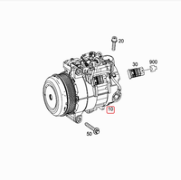Nouveau compresseur de climatisation 12V de haute qualité avec boîtier en aluminium pour Mercedes-Benz 271.860 W172 W204 W212 OE 0032304811