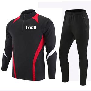 サッカー用トラックスーツ赤サッカー用ユニフォームパンツ付きサッカーセータースポーツウェアフルスリーブサッカーキット - Product Image 4