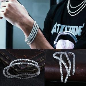Venta al por mayor Pulsera DE TENIS 3mm 4mm 5mm <span class=keywords><strong>CZ</strong></span> Latón Bling Iced Out Joyería Cadena de tenis - Product Image 5