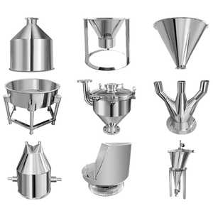 Cubo de gran diámetro para materiales alimentarios, embudo para pasta líquida, cilindro para líquidos, lámina de corte láser, embudo de acero inoxidable - Product Image 2