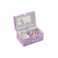 Caja de Música de Carrusel de Papel con Figuras Giratorias de Cuerda, Manivela, Huevos de Pascua, Ecológica, Logotipo Personalizado, Sonido de los Años 60, Pascua