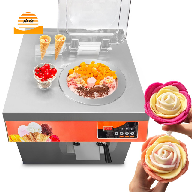 Commercial Fruit Chocolate Ice Cream Mixer Automatic Home Snowflake Hard Ice Cream Maker Machine for Home