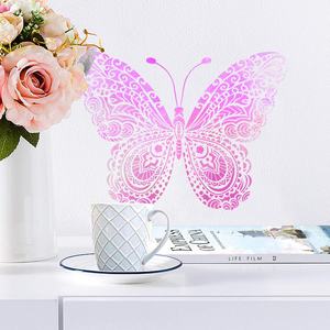 Pochoirs décoratifs pour murs en forme de papillon, <span class=keywords><strong>pochoir</strong></span> de papillon mandala pour la peinture <span class=keywords><strong>sur</strong></span> le sol, les murs, les tissus, les meubles, le <span class=keywords><strong>bois</strong></span> - Product Image 6