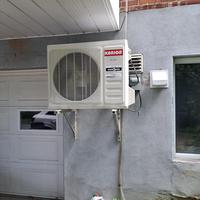 Climatiseur intelligent KANION USA à onduleur, mini-split, chaud/froid, flux d'air 4 directions, double détection, ailettes dorées, R32, 220V 50/60Hz