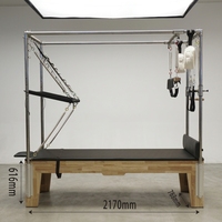 Lit de Pilates en bois de chêne MJD M201A, appareil d'entraînement multifonctionnel et écologique pour la maison et le studio