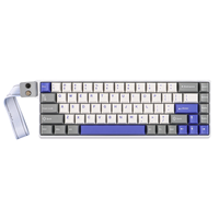 Clavier de jeu filaire AULA WIN68 HE 60% avec interrupteurs magnétiques à effet Hall, actionnement réglable, déclenchement rapide, taux de polling 8000Hz, RGB