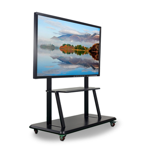 43-98 Inch Interactive Whiteboard Mobile <b>Stand</b> with 20-Point Infrared Touch Aluminum Alloy Frame for School Education - Product Image 2