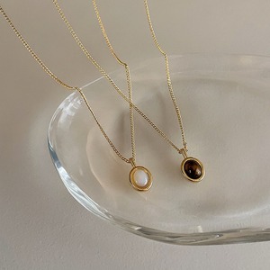 French Retro Opal Shell Pendant Necklace Women's Niche Simple <strong>High</strong>-<strong>end</strong> Light Luxury Collarbone Chain <strong>Jewelry</strong> - Product Image 3
