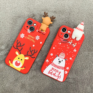 Custodia per telefono morbida per bambola regalo di buon natale per iPhone 15 <span class=keywords><strong>PRO</strong></span> <span class=keywords><strong>MAX</strong></span> 17 - Product Image 5