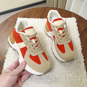 2025 nouveau printemps tout match loisirs fond épais petite taille Senior course baskets semelle extérieure en caoutchouc marche Style chaussures - Product Image 4