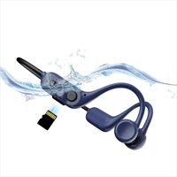 Écouteurs sportifs sans fil à oreille ouverte avec micro et lecteur MP3 32 Go, étanches pour la natation et la course, indicateur de batterie LED