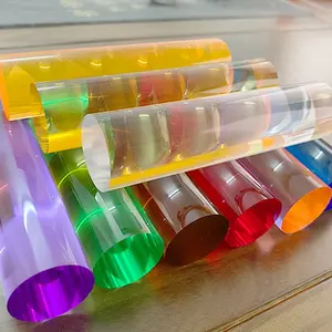 Wholesale Colored Acrylic Rods Pmma Rod Acrylic Bubble Crafts Plastic Rods For Display Decor