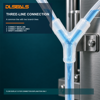Connecteurs en Y en silicone moulé sur mesure pour assemblages de tubes de dispositifs médicaux multi-lignes et de contrôle de fluides et d'air