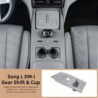 Maßgefertigter Integrierter Silikon-Becherhalter-Schutz mit Kabelloser Ladestation, Auto-Innenausstattung, Mod-Teile Passend für BYD Song L DM-i EV