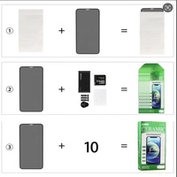 Protector de Pantalla de Vidrio Templado con Privacidad 9H para Samsung A03 A55 A35 A15 A06 A05 A56 A54 y iPhone 16 15 14 Pro, Película Anti Espía