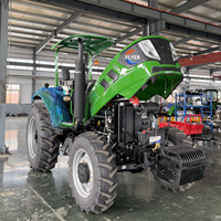 Traktor Roda Besar 4WD 120HP Mesin Diesel Penggerak Gigi untuk Pertanian, Dijual Murah