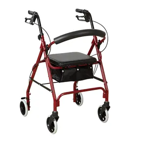 CE certificate aluminum Orthopedic walker rollator with wheels for adults and elderly