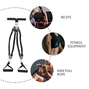 Cuerda Elástica Desmontable <span class=keywords><strong>de</strong></span> 4 Tubos para Gimnasio en Casa, Yoga, Pedal Multifuncional, Set <span class=keywords><strong>de</strong></span> Bandas <span class=keywords><strong>de</strong></span> Resistencia para Ejercicios <span class=keywords><strong>Abdominales</strong></span> - Product Image 2