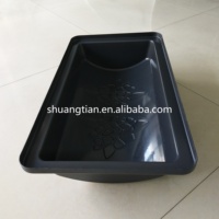 Cercueil pour animaux de compagnie en plastique ABS épais thermoformé, pour chiens et chats, avec service de découpe, faible MOQ, prix d'usine