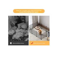 Clôture intérieure sécurisée en acier pour chiens et chats, enclos/villa pour petits animaux