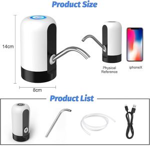 Plastic Bottled Drinking Water <b>Mini</b> Electric Hot <b>USB</b> Stand Portable Automatic Pump Water Dispenser Outdoor Car Household Hotel - Product Image 2