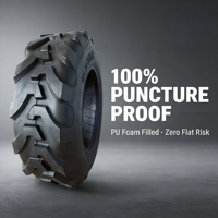 TOPOWER Reinforced Carcass Polyurethane Foam Tire 10.5/80-18 TRC05 Low Maintenance Design