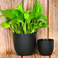 Pots de plantes épaissies en plastique d'usine pour balcon Pot en plastique durable pour décor de bureau intérieur Pot de fleur en PP pour jardin