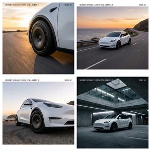 Nuevas llantas Walle de 4 piezas de aleación de aluminio forjado de cinco radios <span class=keywords><strong>Aero</strong></span> Disc para Tesla Model 3/Y Performance Turbines pintadas - Product Image 2