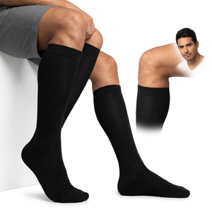 Chaussettes de compression de haute qualité pour femmes, hommes et jeunes, chaussettes mi-hautes tricotées, solides, à séchage rapide, antidérapantes, chaussettes de sport - Product Image 3