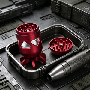 Torpedo Design Aluminum Tobacco Herb Grinder 4Parts Metal <b>Smoking</b> Herb Grinder with LED Glowing in the Dark Individual Package - Product Image 5