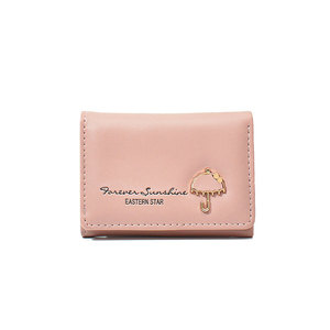 Cartera Coreana <span class=keywords><strong>de</strong></span> tres pliegues para <span class=keywords><strong>mujer</strong></span>, billetera corta multifunción para monedas, tarjetero - Product Image 5