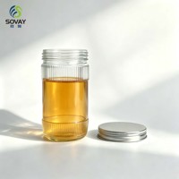 Pot en verre transparent de qualité alimentaire, 280 ml, avec couvercle à vis, pour confiture, gelée, fournitures de cuisine en gros