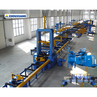 Machine d'assemblage automatique de poutres en H Zhouxiang, ligne de production de structures en acier avec tension 220V/380V