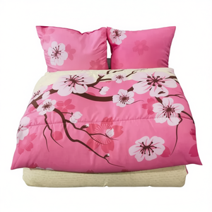 Juego de Edredón Azteca con 2 Almohadas, Tamaño Matrimonial, Estampado Floral, Microfibra, Ropa de Cama para Toda Temporada - Product Image 1
