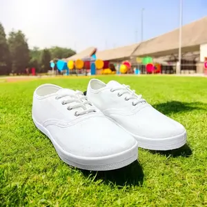 Zapatillas Deportivas Bresa Canvas 708 con Cordones, Punta Redonda, Blancas, para Adultos, para Todas las Temporadas - Product Image 6