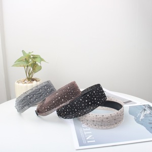 Ampio semplice strass Hairband, Versatile ed elegante accessorio <span class=keywords><strong>per</strong></span> capelli con <span class=keywords><strong>denti</strong></span> antiscivolo da donna - Product Image 2