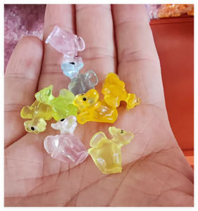 Mini figurines lumineuses animaux de dessin animé licorne chien tortue grenouille <span class=keywords><strong>escargot</strong></span> dinosaure personnalisées pour jeu artistique enfants zoo promotion jouet - Product Image 3