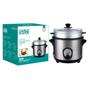 Olla Arrocera Eléctrica Winningstar de 2.2L, Vaporera de Acero Inoxidable, Electrodoméstico de Cocina - Product Image 1