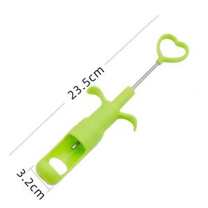 Cherry Pits <b>Red</b> <b>Date</b> Pitting Device Kitchen Pit Separator Fruit Slicer Knife Tools Push Type Quick Core Remover - Product Image 5