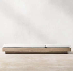 เก้าอี้ไม้สักริมสระว่ายน้ำของโรงแรมหรูสำหรับวิลล่าเลานจ์เดย์เบด - Product Image 3