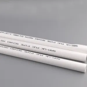 Factory Supply 1/2 Inch PVC Water Pipe Wholesale Standard Plastic PVC Pipe 1.5 inch 48 inch diameter pvc pipe