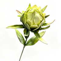 Protea artificielle, rose artificielle, rose artificielle de thé, décoration de mariage, ornement, aménagement paysager, arrangement floral