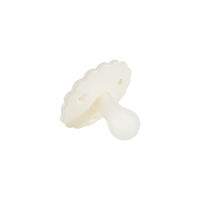 Sucette bébé professionnelle Meitai en silicone, beige crémeux, non toxique, écologique, sans BPA, à fleurs festonnées, 0-12 mois