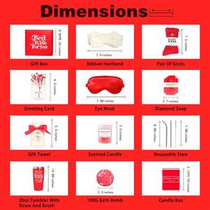 Special Hot Promotional Wine Red Series Big <b>Cup</b> Straw Eye Mask Bathing Set for New Year Christmas Festival Corporate Gift Ideas - Product Image 3